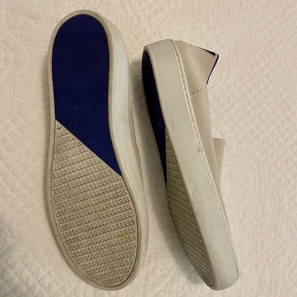 Rothy's The Original Slip on Sneaker in Sand - Picture 4 of 4